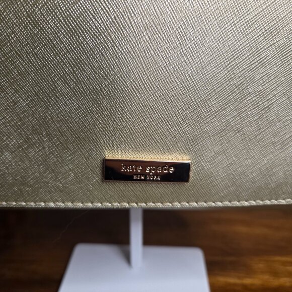 EUC Kate Spade Gold Cross Body shoulder bag - Picture 3 of 14